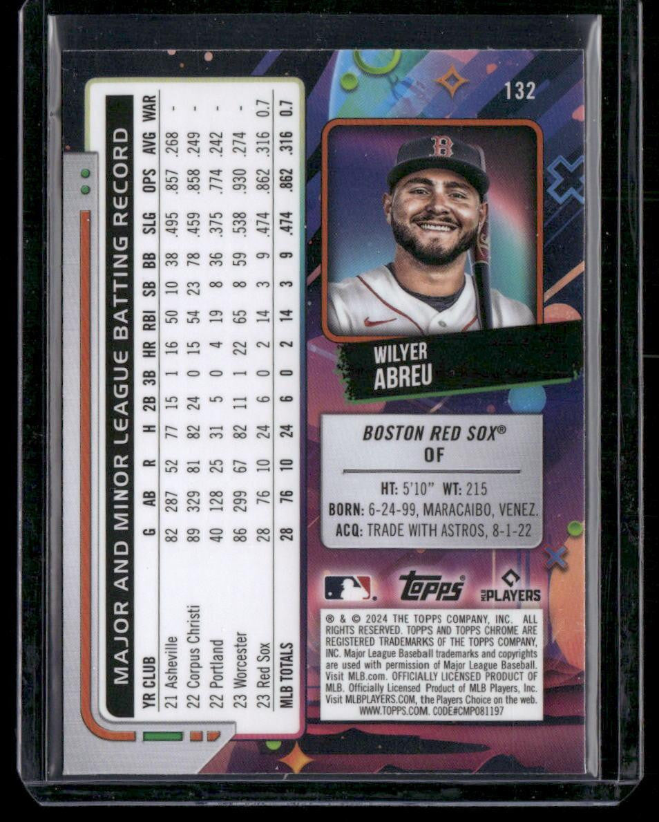 2024 Topps Chrome Cosmic #132 Wilyer Abreu