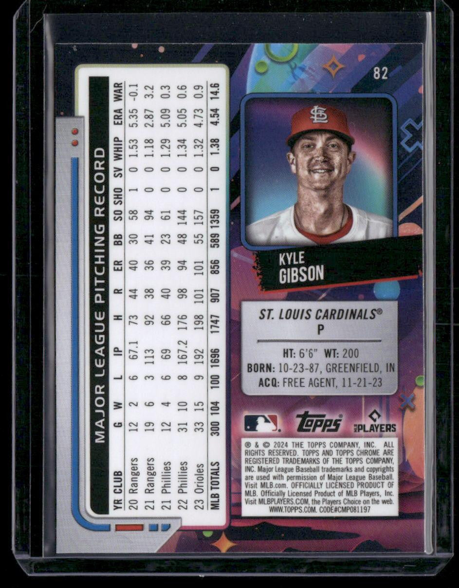 2024 Topps Chrome Cosmic #82 Kyle Gibson