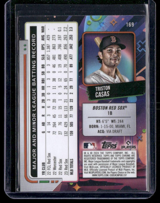 2024 Topps Chrome Cosmic #169 Triston Casas