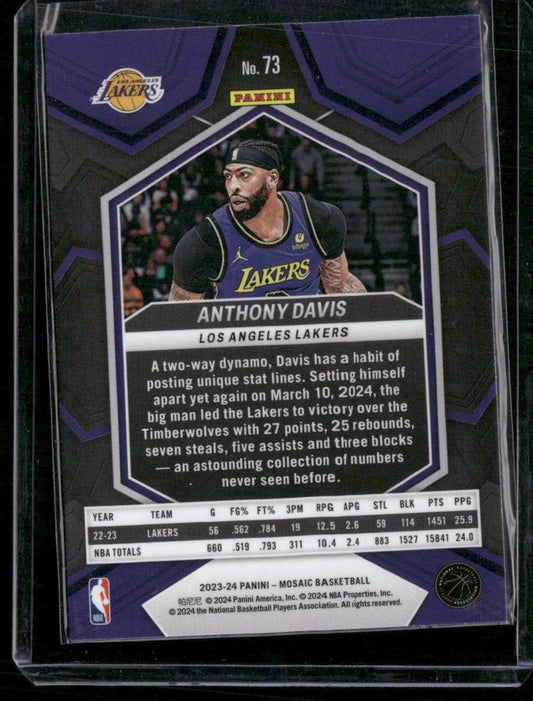 2023-24 Panini Mosaic #73 Anthony Davis
