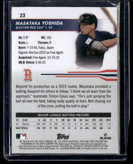 2024 Topps Pristine #23 Masataka Yoshida