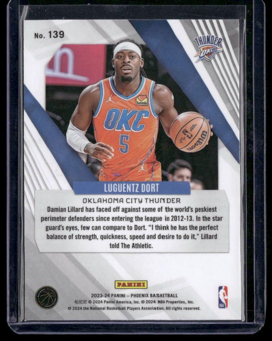 2023-24 Panini Phoenix #139 Luguentz Dort