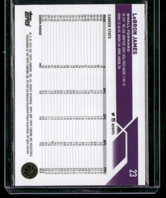 2023-24 Topps Chrome #23 LeBron James