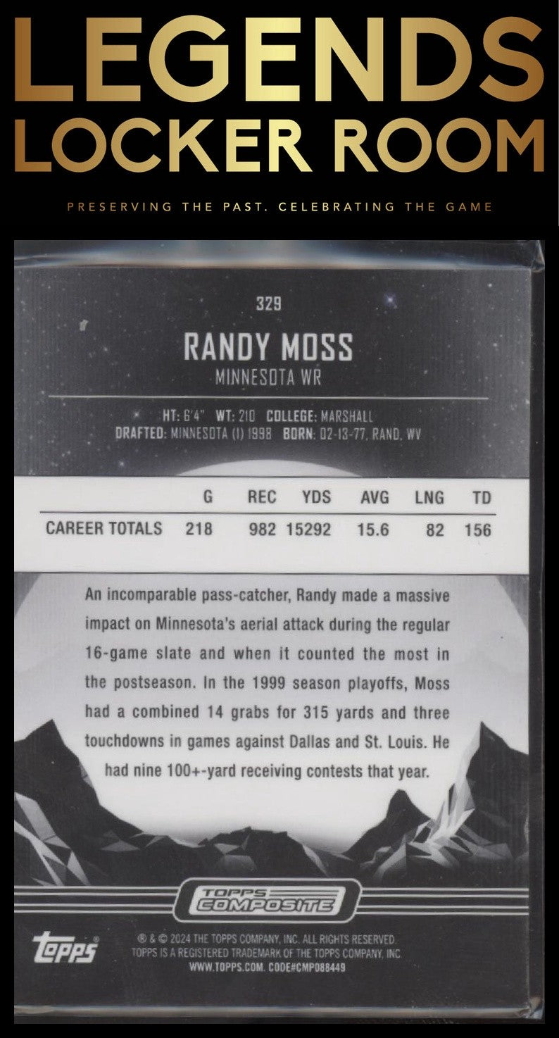 2023 Topps Composite #329 Randy Moss Midnight Twilight #/99