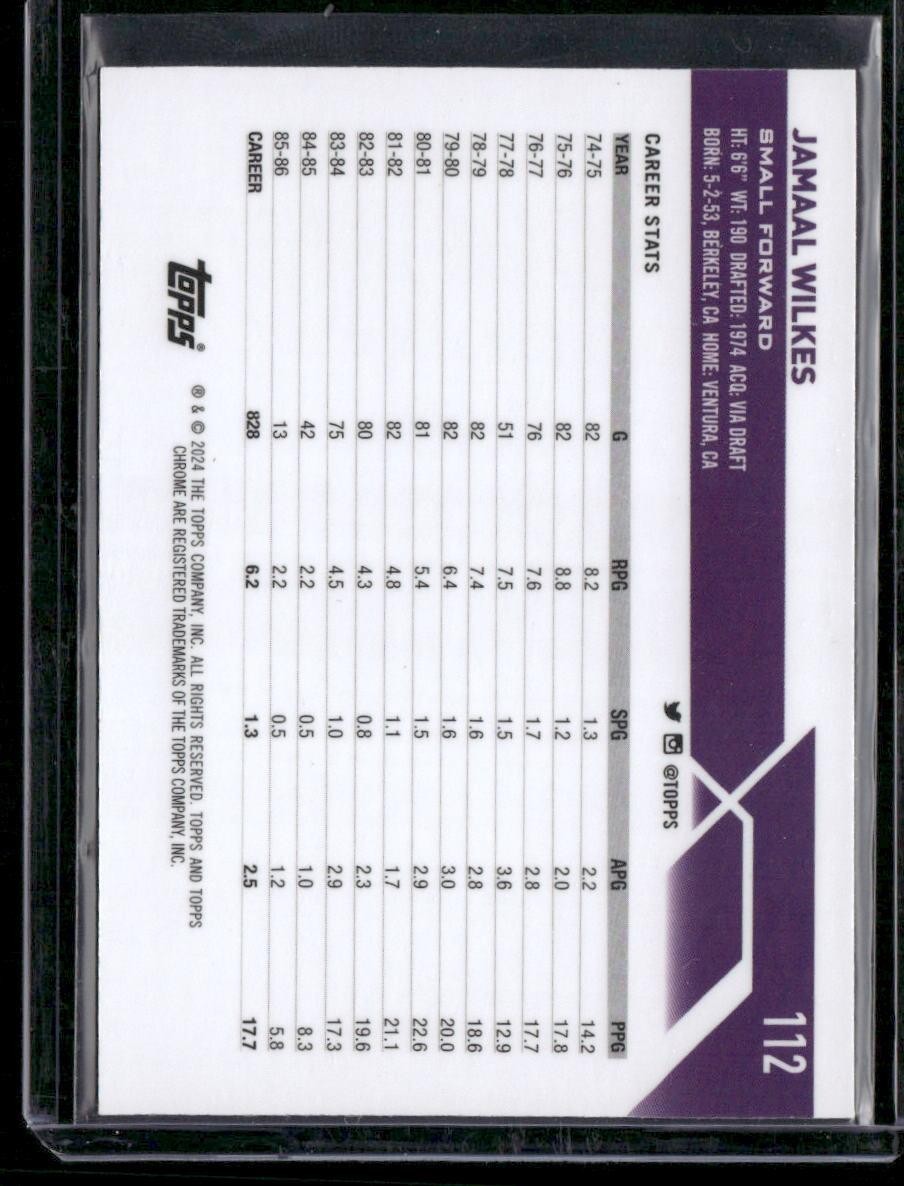 2023-24 Topps Chrome #112 Jamaal Wilkes