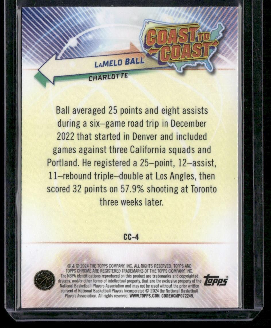 2023-24 Topps Chrome #CC-4 LaMelo Ball Coast to Coast