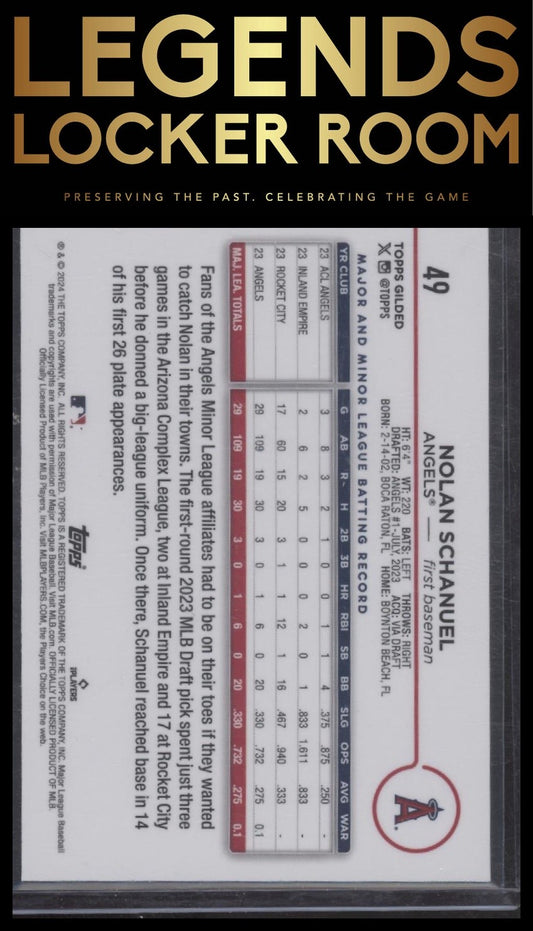 2024 Topps Gilded Collection #49 Nolan Schanuel #/99