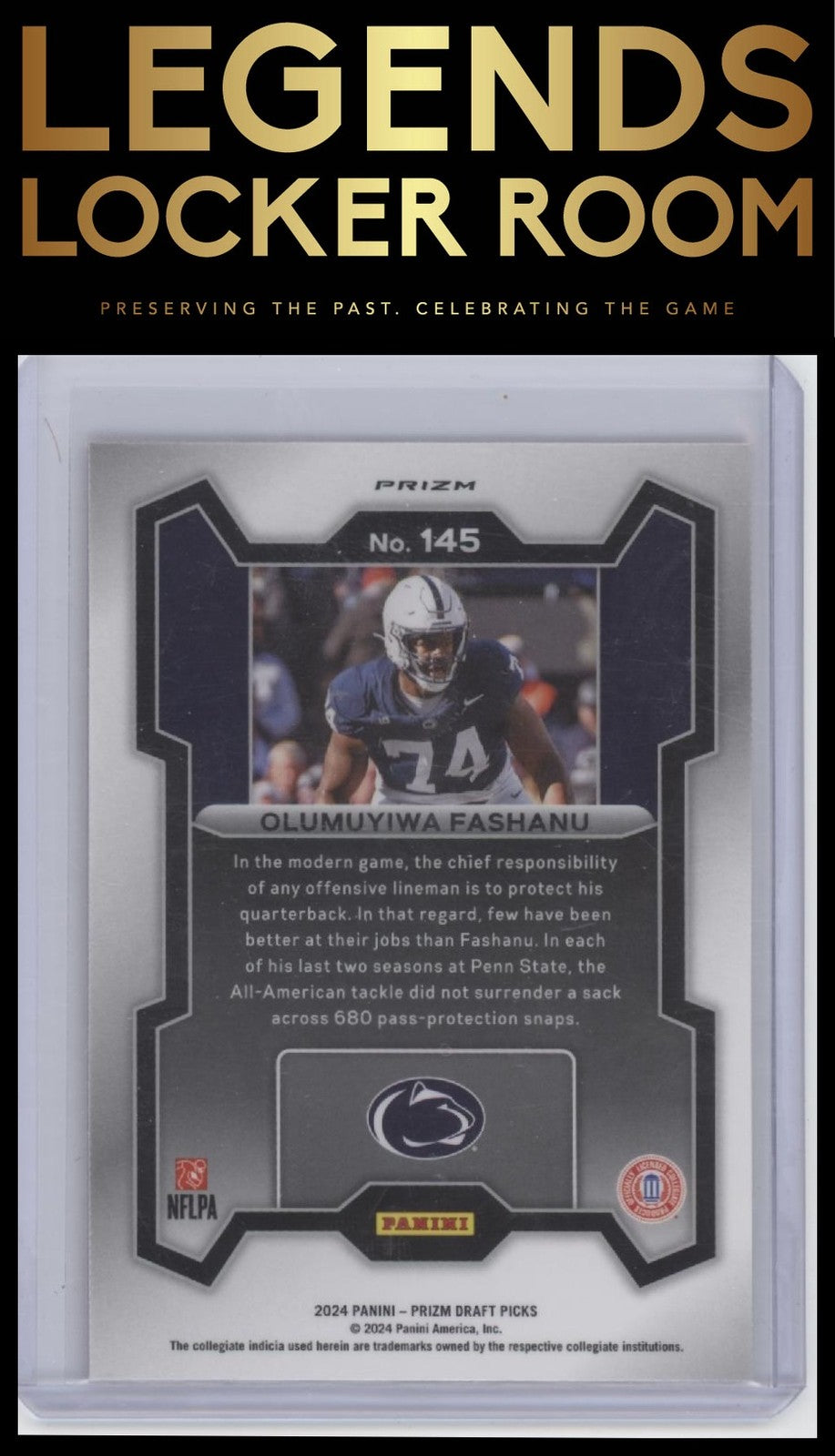 2024 Panini Prizm Draft Picks #145 Olumuyiwa Fashanu Ruby Wave