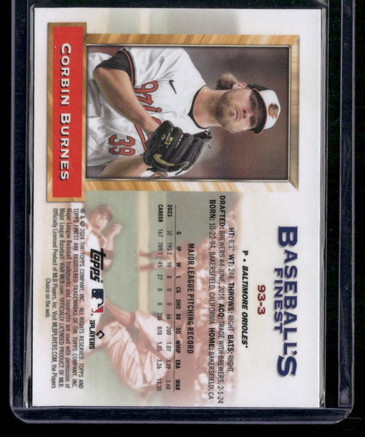 2024 Finest #93-3 Corbin Burnes What If... 1993 Finest Prototypes