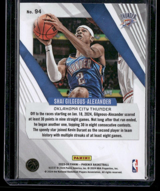 2023-24 Panini Phoenix #94 Shai Gilgeous-Alexander