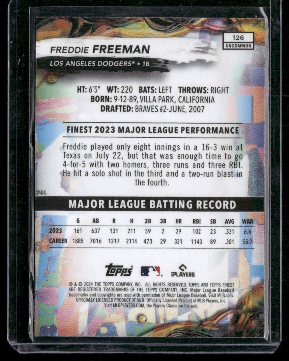 2024 Finest #126 Freddie Freeman