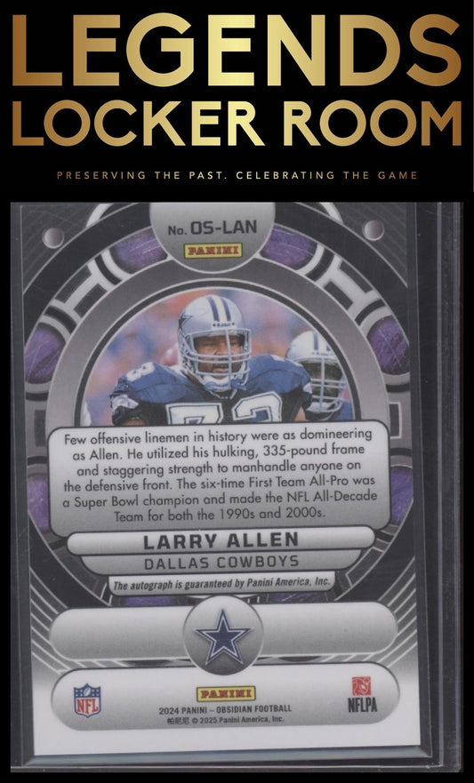 2024 Panini Obsidian - Orbital Signatures #OS-LAN Larry Allen