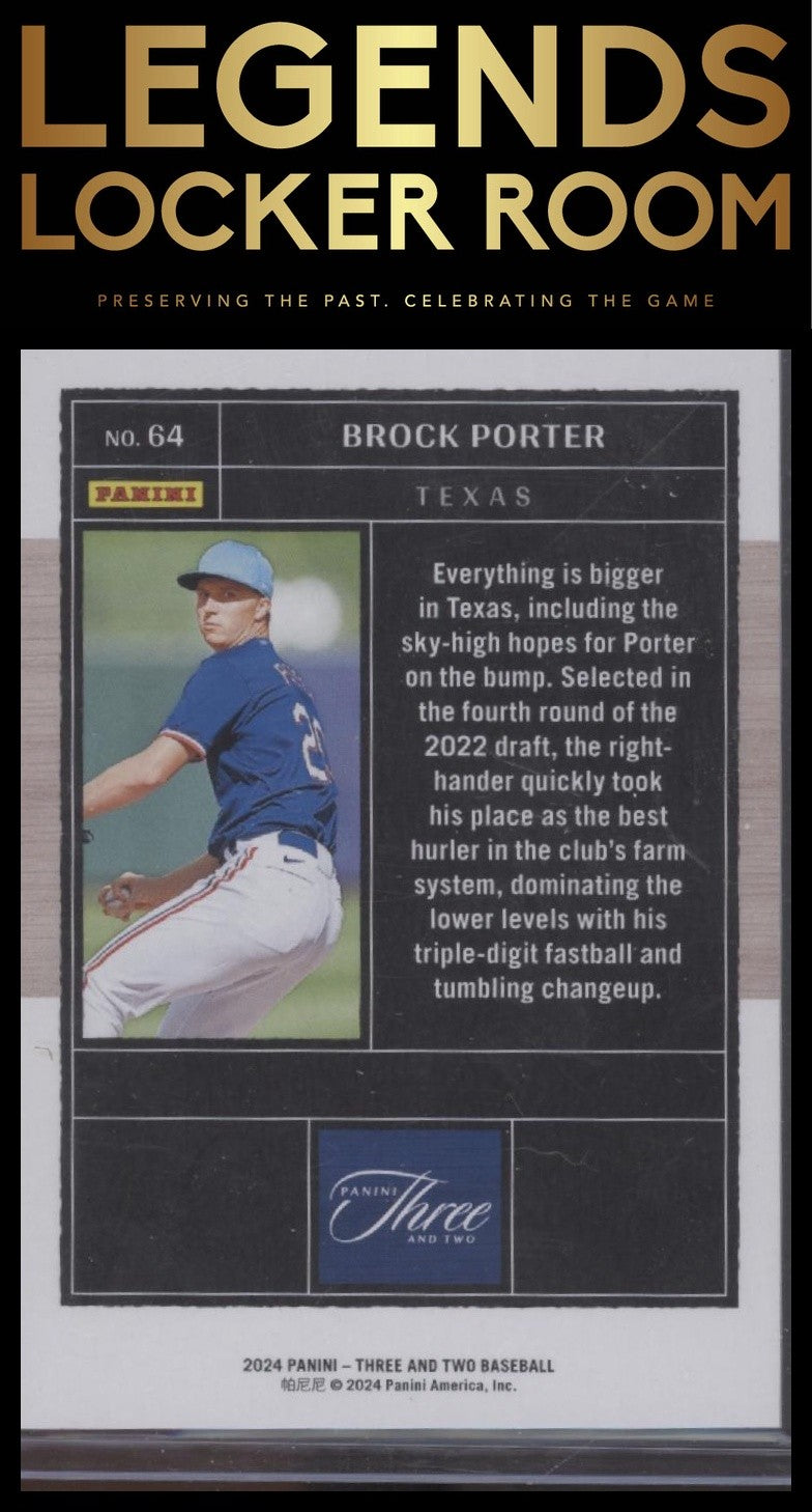 2024 Panini Three and Two #64 Brock Porter #/99