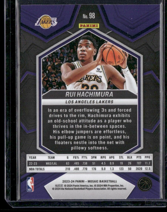 2023-24 Panini Mosaic #98 Rui Hachimura