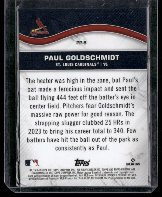 2024 Topps Pristine #PP-8 Paul Goldschmidt Pristine Production