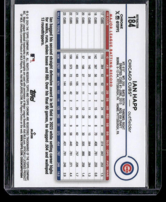 2024 Topps Chrome #184 Ian Happ Refractors