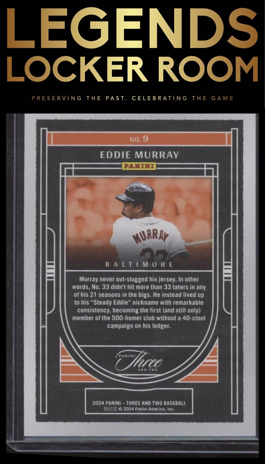 2024 Panini Three and Two #9 Eddie Murray Going Yard #/99