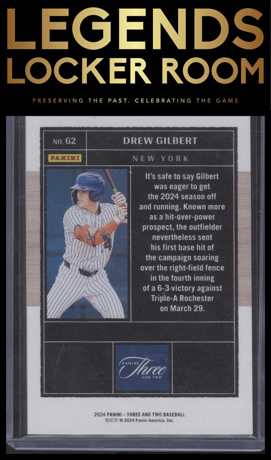 2024 Panini Three and Two #62 Drew Gilbert Holo Silver #/49