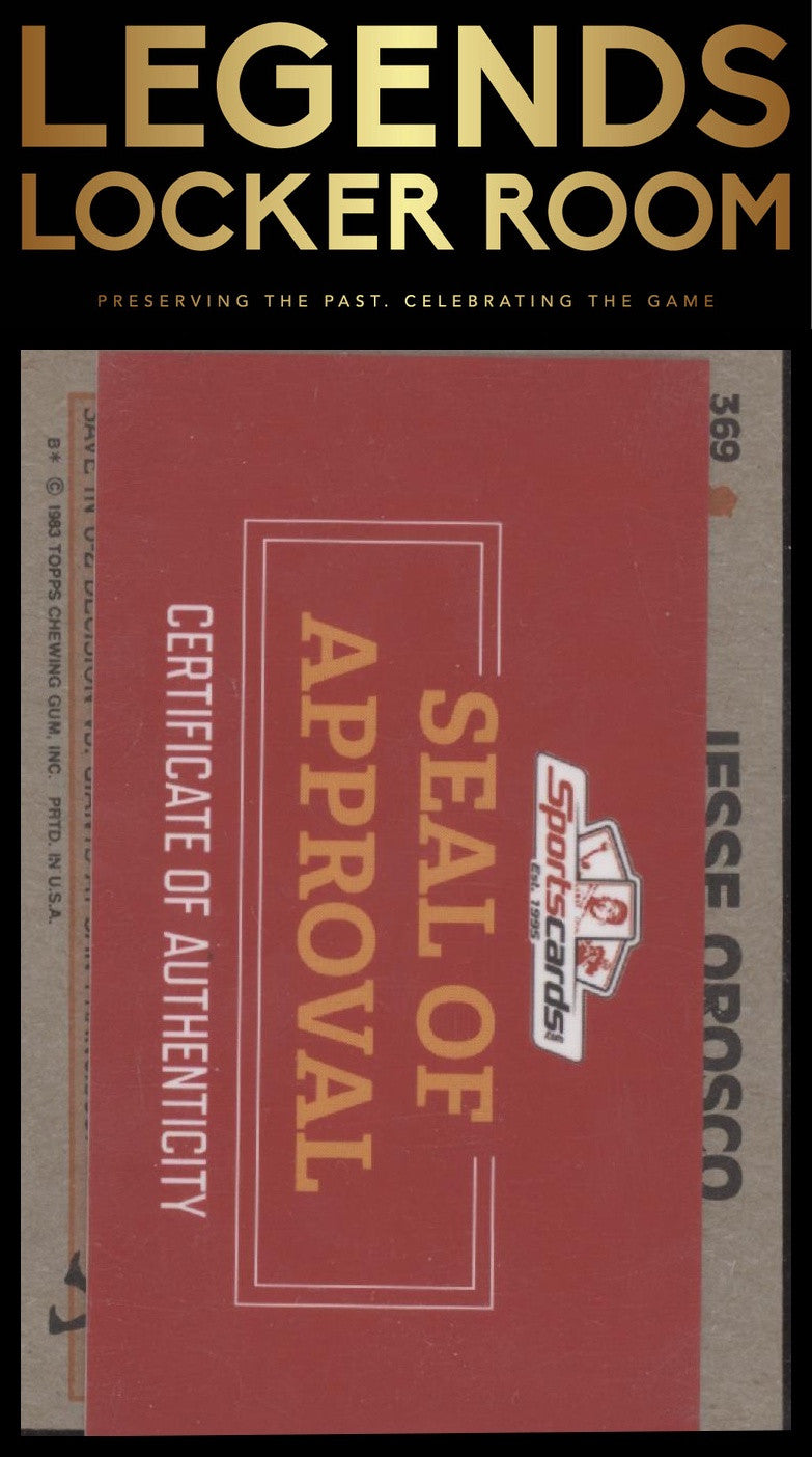1983 Topps #369 Jesse Orosco Auto