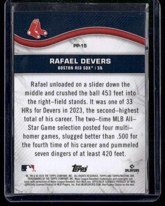 2024 Topps Pristine #PP-15 Rafael Devers Pristine Production