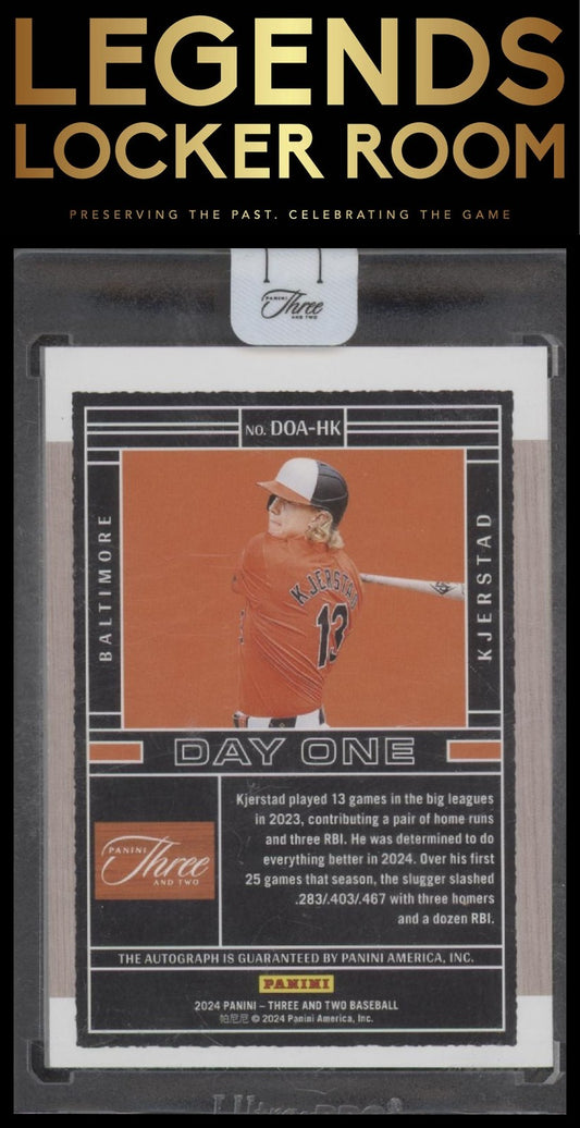 HESTON KJERSTAD 2024 THREE AND TWO ROOKIE DAY ONE AUTOGRAPH RC AUTO /32