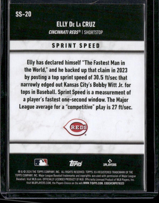 2024 Topps #SS-20 Elly De La Cruz Significant Statistics