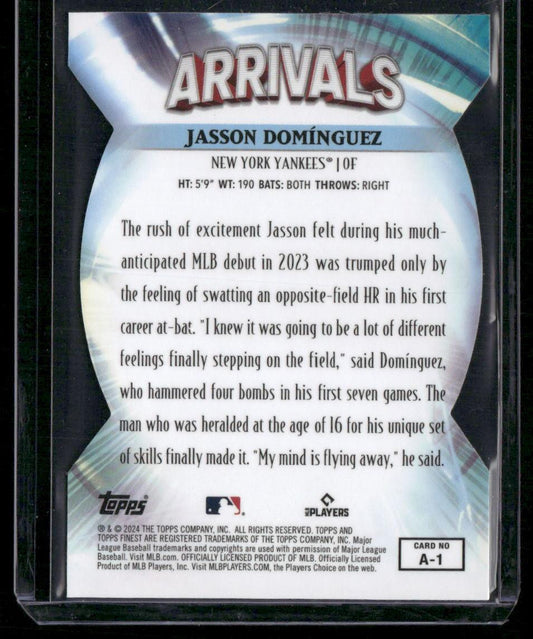 2024 Finest #A-1 Jasson DomÃnguez Arrivals