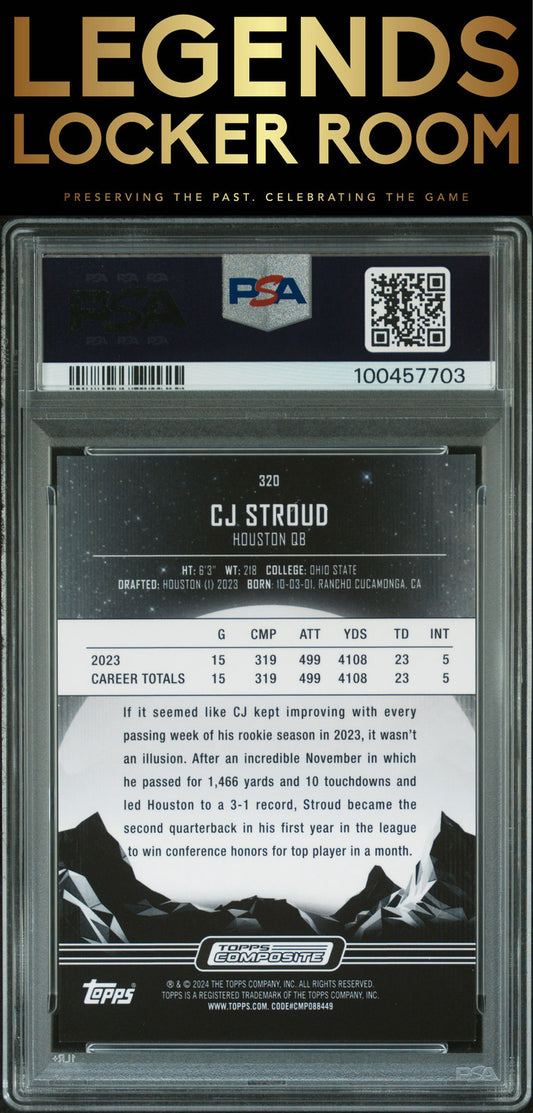 2023 Topps Composite #320 Cj Stroud PSA 10