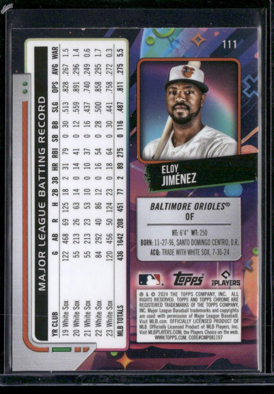 2024 Topps Chrome Cosmic #111 Eloy Jiménez