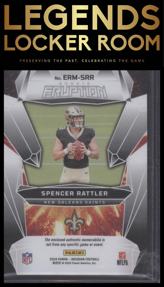 2024 Panini Obsidian - Rookie Eruption Materials #43 Spencer Rattler