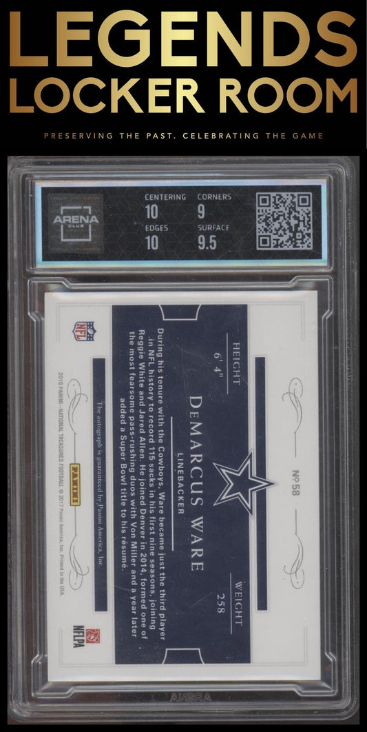 2016 Panini National Treasures DeMarcus Ware All-Decade Signatures /25 9.5/10