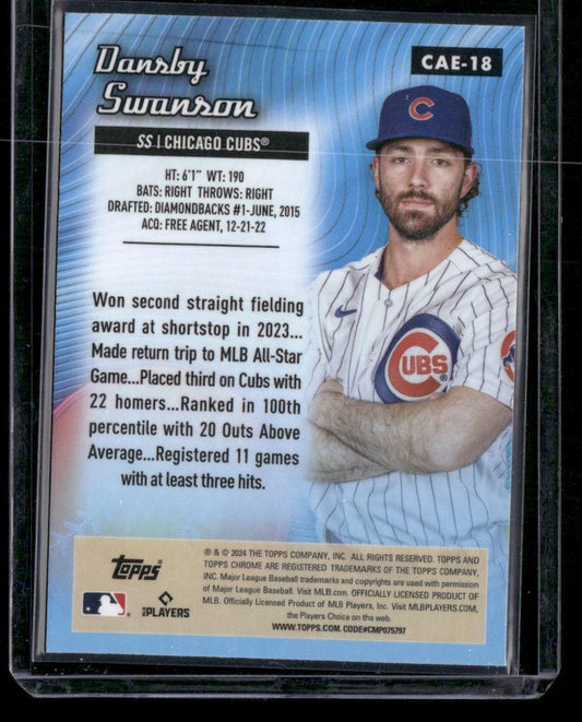 2024 Topps Chrome #CAE-18 Dansby Swanson Chrome All-Etch