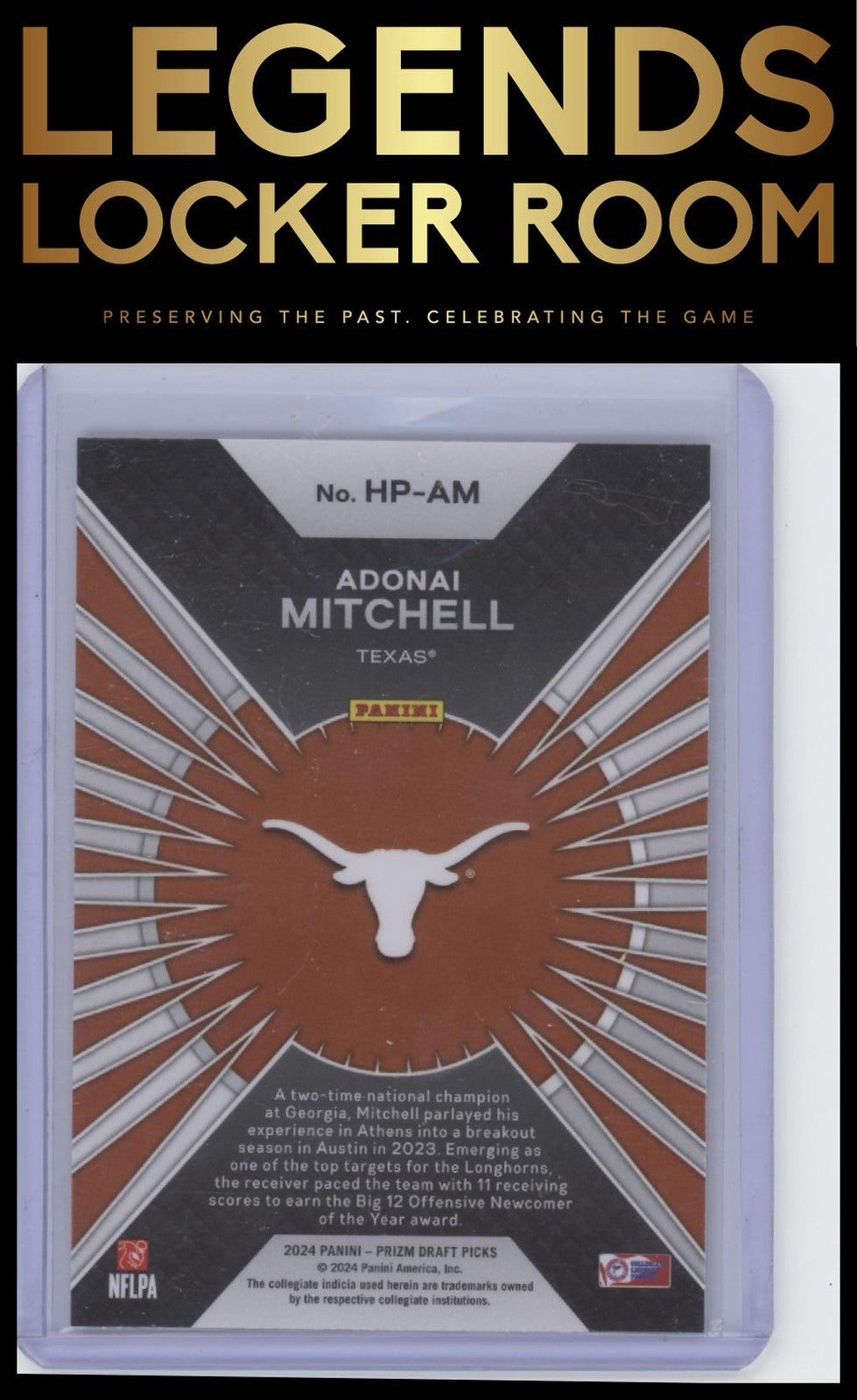 2024 Panini Prizm Draft Picks #HP-AM Adonai Mitchell Hype