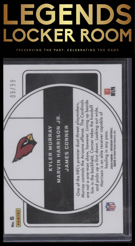 2024 Panini Obsidian Nucleus Silver Conner/Murray/Harrison Jr. /99