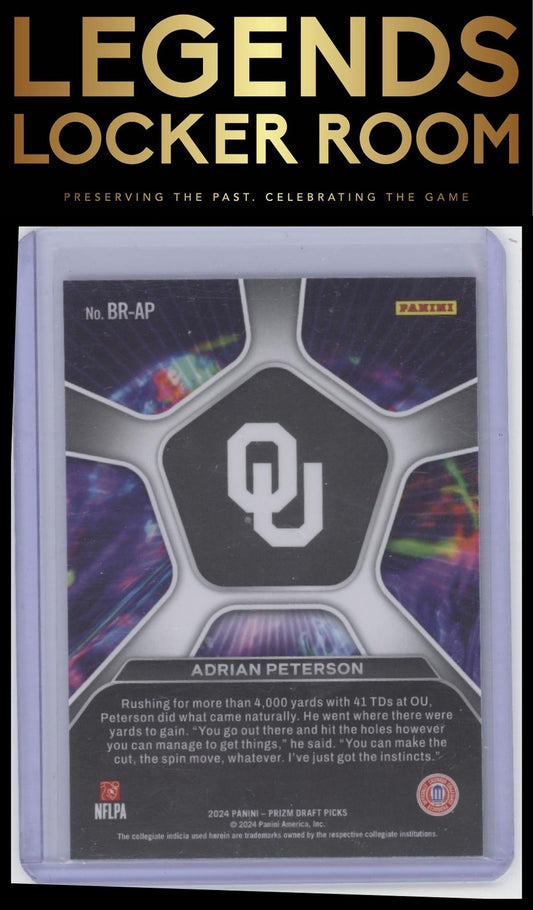 2024 Panini Prizm Draft Picks #BR-AP Adrian Peterson Brilliance