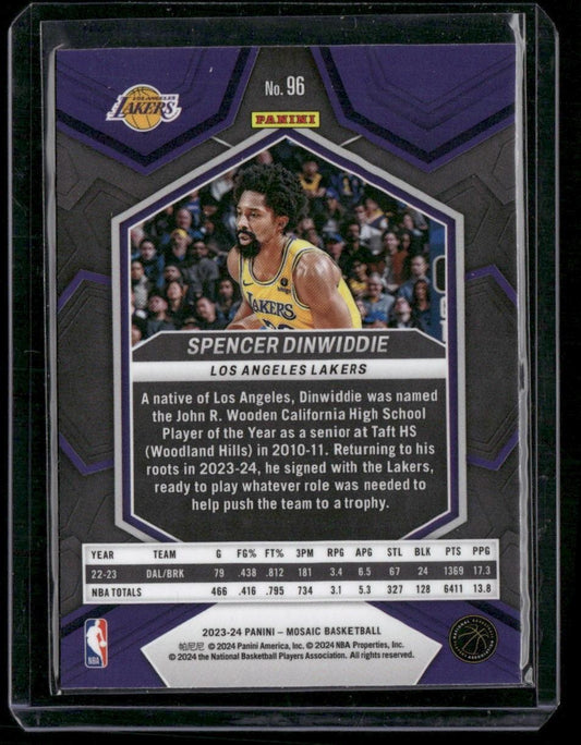 2023-24 Panini Mosaic #96 Spencer Dinwiddie