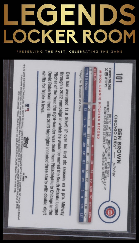 2024 Topps Gilded Collection #101 Ben Brown #/99
