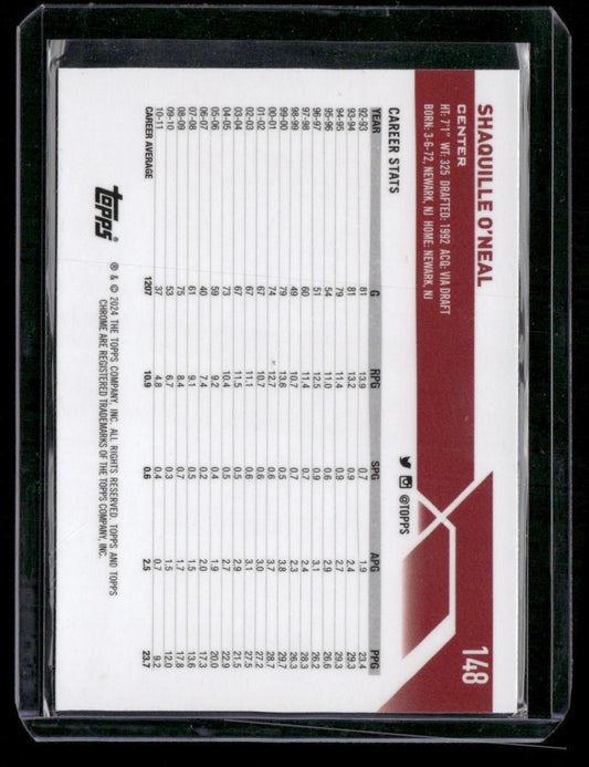 2023-24 Topps Chrome #148 Shaquille O'Neal
