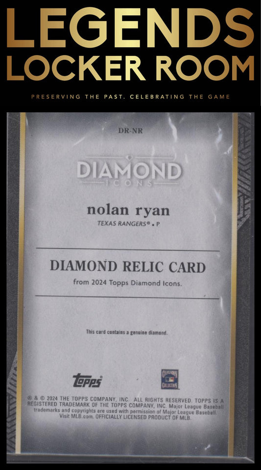 2024 Topps Diamond Icons #DR-NR Nolan Ryan Diamond Relics #/5