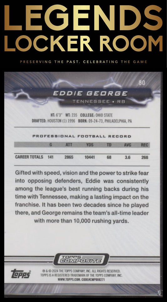2023 Topps Composite #80 Eddie George Resurgence Ruby Surge #/199