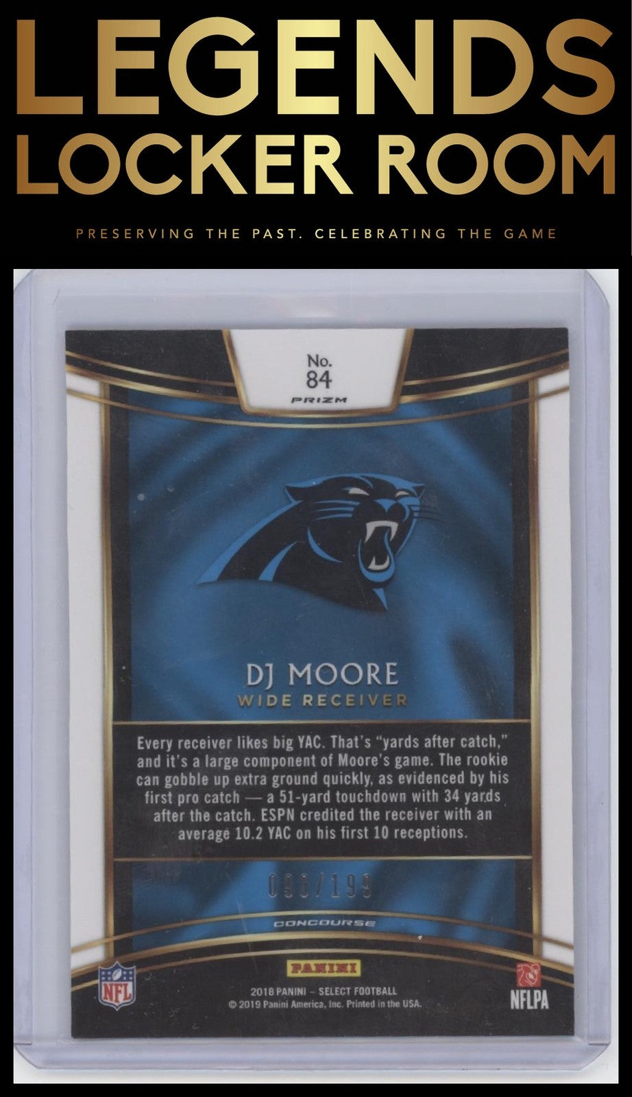 2018 Panini Select #84 DJ Moore Tri-Color Prizm #/199
