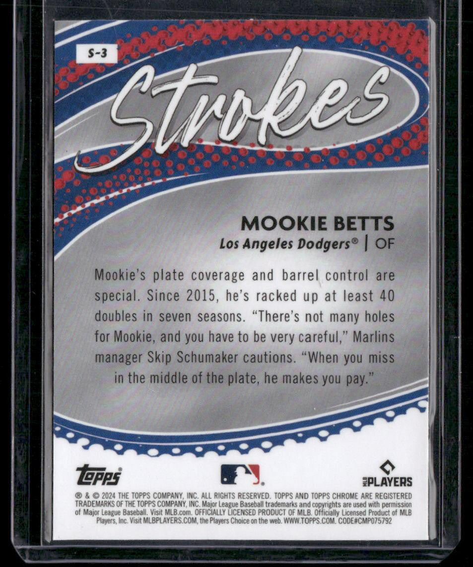 2024 Topps Chrome #S-3 Mookie Betts Strokes