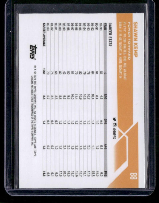 2023-24 Topps Chrome #88 Shawn Kemp