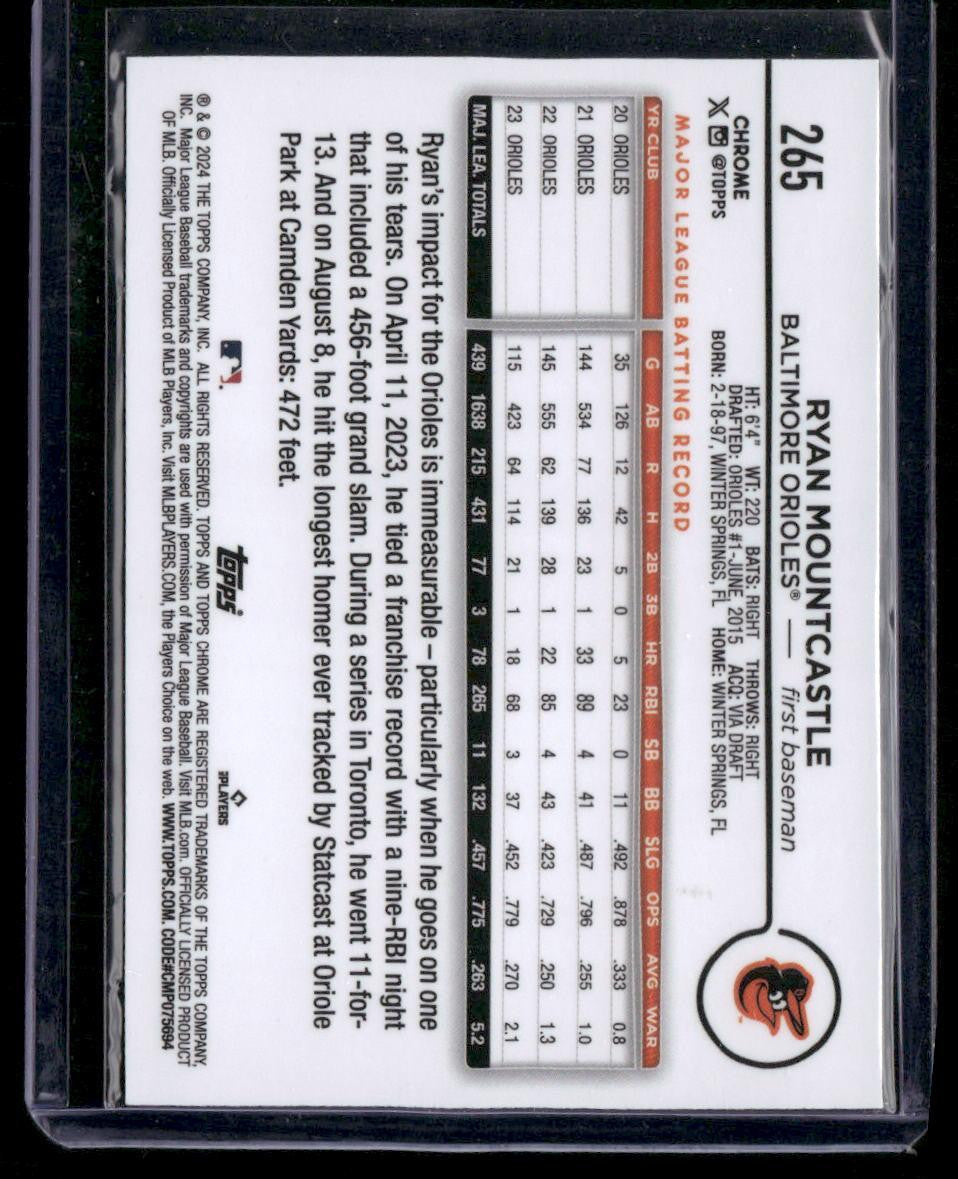 2024 Topps Chrome #265 Ryan Mountcastle