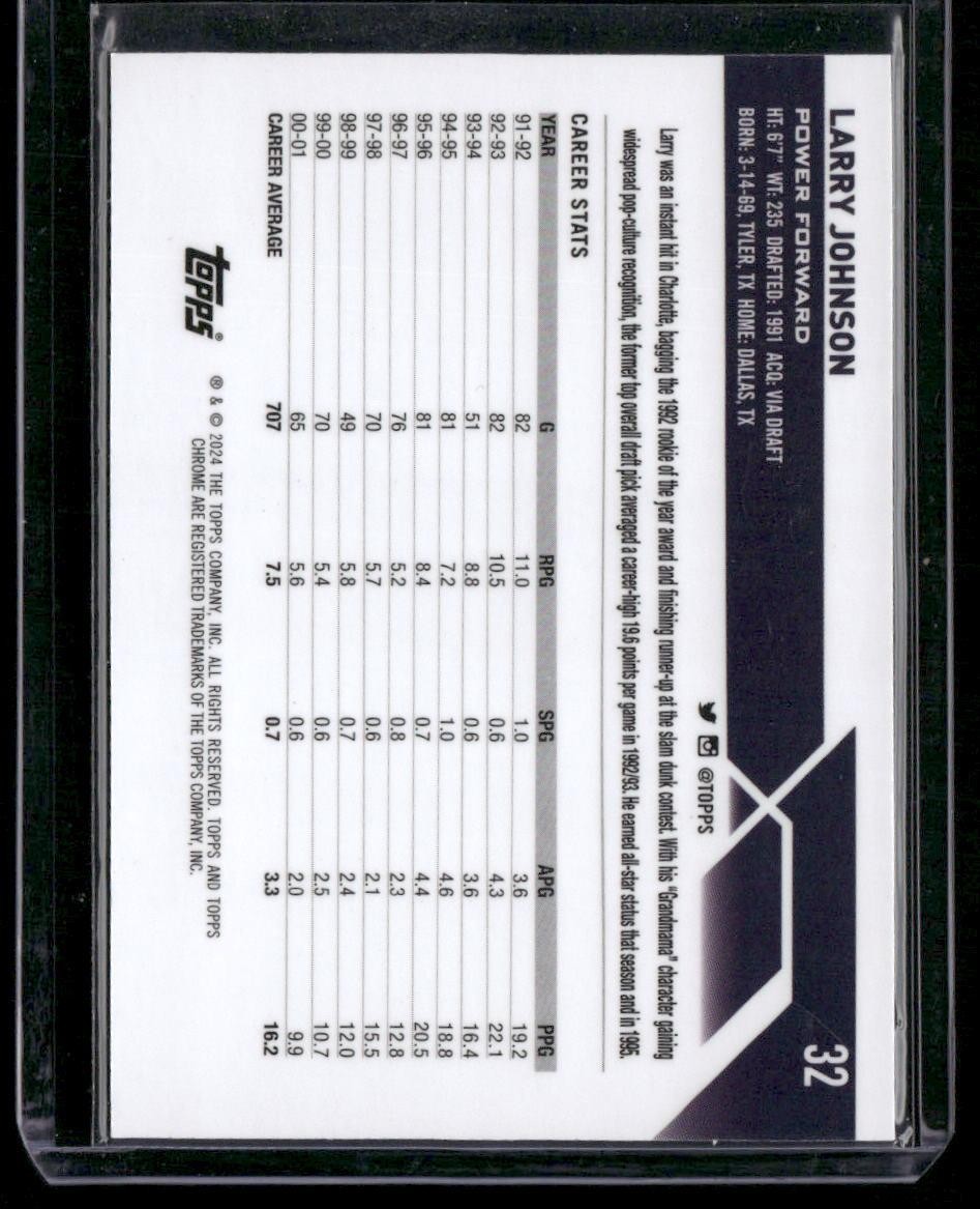 2023-24 Topps Chrome #32 Larry Johnson