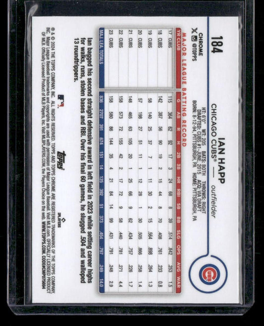 2024 Topps Chrome #184 Ian Happ