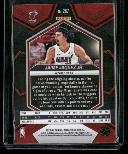 2023-24 Panini Mosaic #267 Jaime Jaquez Jr.