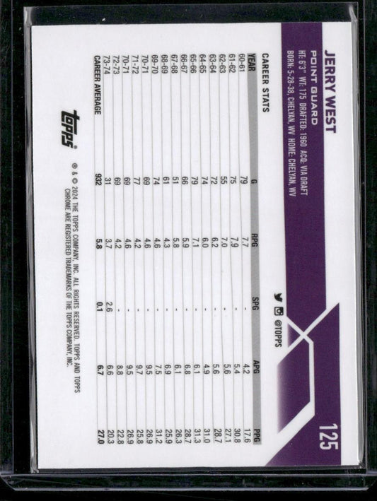 2023-24 Topps Chrome #125 Jerry West