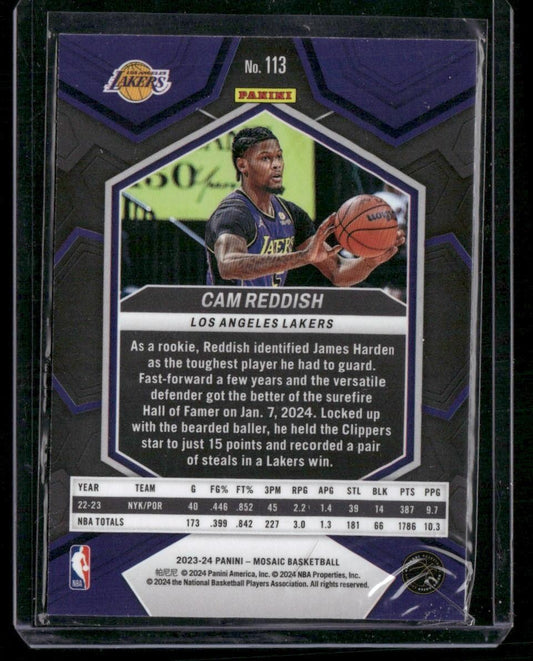 2023-24 Panini Mosaic #113 Cam Reddish