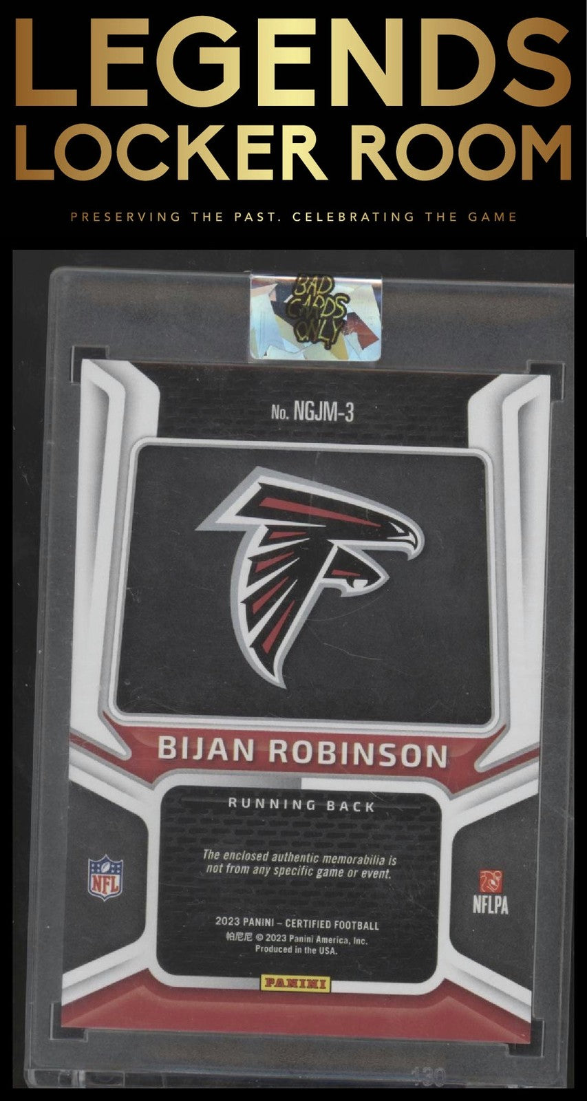 2023 Panini Certified Bijan Robinson New Generation Jerseys Mirror Bronze #/349